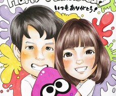 ほんわか×ポップ！可愛い色紙似顔絵描きます 色紙は現在取扱ありませんm(_ _)m