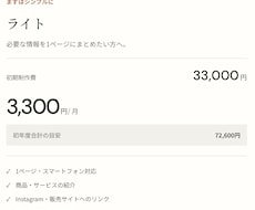 スマホで見やすいお店・個人販売のHP作ります イメージ1