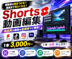 ショート動画を1本3,000円で編集します イメージ1