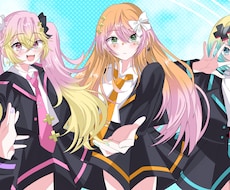 SNSで映える！アイコン・サムネイラスト制作します SNS用アイコン・サムネ・立ち絵など！