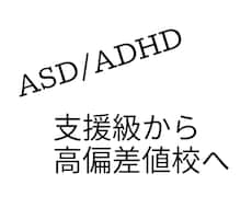 ASD/ADHD支援級⇒高偏差値校へ相談乗ります イメージ1