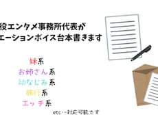現役エンタメ事務所代表がシチュボの台本を書きます イメージ1