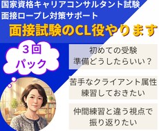 ３回パック |キ ャリコン実技試験のCL役やります オールＡ合格のキャリコンが様々なケースで面接対策をサポート！