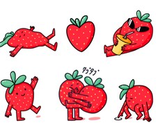 食べ物や人がモチーフLINEスタンプを作ります イメージ1