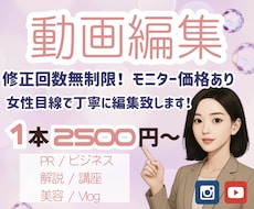 納品最短当日！幅広い分野の動画を編集します イメージ1