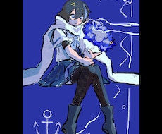 VOCALOID楽曲や歌ってみたのイラスト描きます なんとなく独特な線の絵を描きます