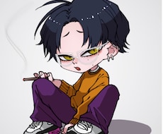 SNS等使える映えるミニキャラアイコンお描きします イメージ1