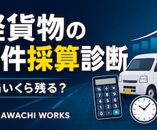 軽貨物案件の採算を個別診断します 通勤・待機・手数料込みの実質時給を計算