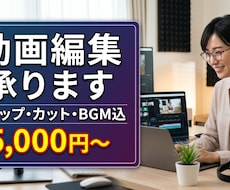 丁寧、柔軟で正確に動画編集を致しますます ビジネスYouTubeSNS対応！迅速な連絡と納期厳守で安心