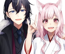 キャラクター立ち絵制作いたします TRPG/IRIAM/配信/観賞用などに！