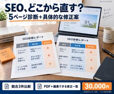 SEO診断を改善の優先順位付きで納品します イメージ1