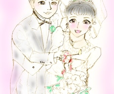 可愛いキラキラ似顔絵お描きします イメージ1