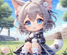 商用利用OK★可愛い１点ものミニキャラあります ★既製品★世界に１つのあなただけのアバターをすぐお手元に！