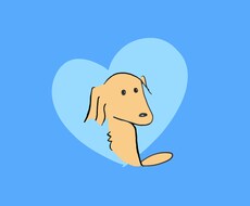 可愛いらしい子犬のイラスト描きます イメージ1