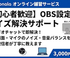 初心者歓迎！OBS設定、音質などサポートします イメージ1