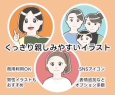 くっきり親しみやすい印象のアイコン描きます イメージ1