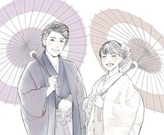 繊細で優しい雰囲気の似顔絵描きます 丁寧・迅速対応！記念やプレゼントの他、グッズやペーパーにも♪