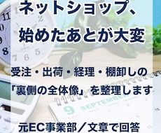 EC運営の全体と裏側を実務経験者が文章で整理します イメージ1