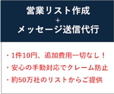 1件10円、リスト作成+フォーム送信代行をします 追加課金一切なし！営業先リスト作成+フォーム営業代行