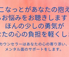 こなっとがあなたの抱えるお悩みをお聴きます イメージ1