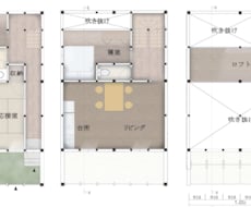 学生向け◆建築図面を作成します 図面起こしから着彩まで幅広く対応！【CAD図面作成・加工】