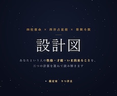 四柱推命×占星術×紫微斗数であなたを読み解きます イメージ1