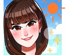 商用OK！最短3日☆ ポップな似顔絵を描きます SNSアイコンやポストカードなどの印刷物にも！