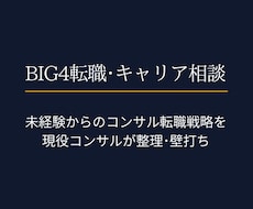 BIG4転職｜キャリア戦略を整理します イメージ1