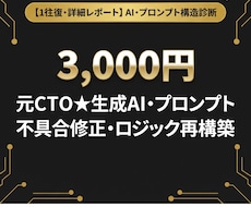 元ＣＴＯ★生成ＡＩ・プロンプト診断します イメージ1