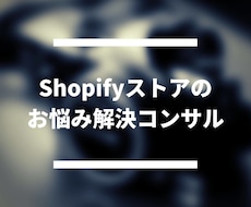 Shopifyストアのお悩み解決のコンサルをします 売上増加、SEOや広告・アフィリエイトの集客などサポート