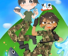 SDキャラ・デフォルメイラスト作成します イメージ1
