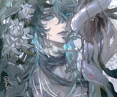 厚塗りで綺麗な世界観のイラストを作成します