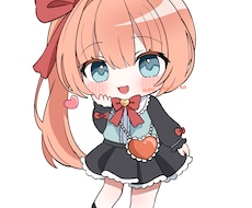 アイコンや立ち絵等に使えるミニキャラを描きます イメージ1