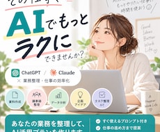 あなたの業務を整理してAI活用プランを作ります イメージ1