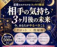 恋愛占い【タロット×数秘術】で本音を鑑定します イメージ1