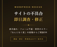 WordPressサイトの不具合を調査・修正します イメージ1