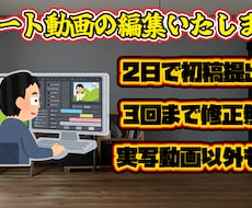 動画編集いたします