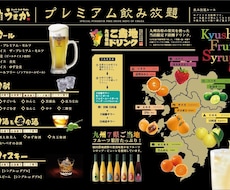 飲食店メニュー表作成します イメージ1