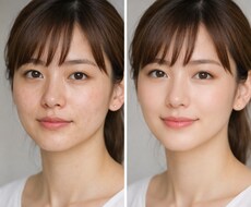 顔写真を自然にレタッチします イメージ1