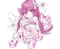 可愛い女の子を描きます イメージ1