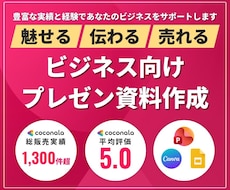 BtoB向け　プレゼン資料作ります ビジネスで他社に差を付ける、本物のパワーポイント資料