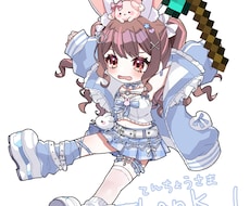 あなたのミニキャラ制作します 配信やグッズ等で使用できる！かわいいミニキャラ制作します！