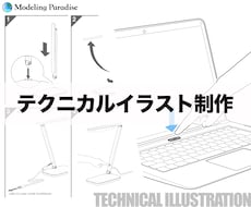 受け手に伝わるテクニカルイラストを制作します 3DCADと手作業を組み合わせ、作り手と受け手をつなぎます。