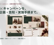ECの販促キャンペーンを企画から制作します イメージ1