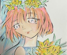 可愛いアニメ風似顔絵描きます イメージ1