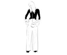 モノクロ調のお洒落なイラストを提供いたします イメージ1