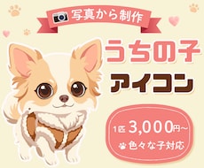 写真からかわいいうちの子アイコンを制作します イメージ1