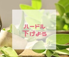 あなたの心のハードル下げるお手伝いをします イメージ1