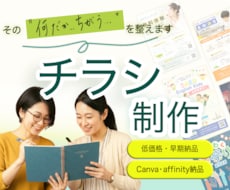 伝えたい想いを整理し、伝わるチラシを制作します イメージ1