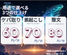 動画・音声を丁寧に文字起こします イメージ1